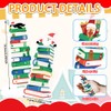 BAISDY 120Pcs Christmas Book Tracker Bookmark Bulk, Bookshelf Design Paper