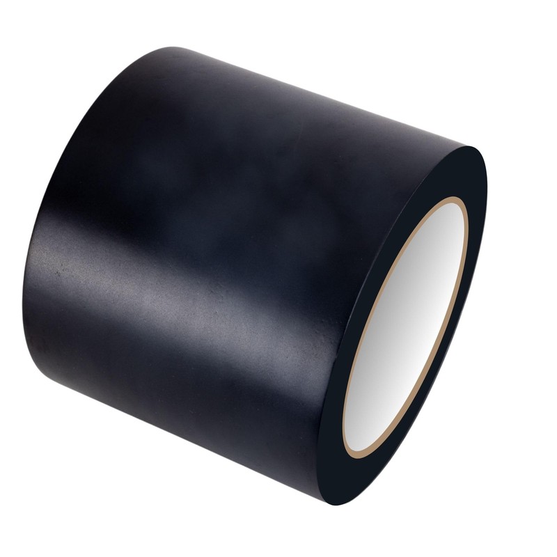 GTSE 100mm x 33m, Black, Wide PVC Vinyl Floor Tape,