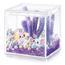 HyDren Axolotl DIY Tank Axolotl Craft Mini Axolotl Figures Axolotl Beads Axolotl Gift Set Axolotl Charms (Purple,Stylish Coral)
