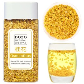 Sweet Osmanthus Flower Tea Dried Osmanthus Flower Herb Loose Leaf Tea Guihua 100% Natural Osmanthus Petal 桂花 桂花茶 干桂花1.76oz