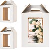 Hzzycaxli 12x12x14 Inch Tall Cake Boxes with windows,10in 12in Tall