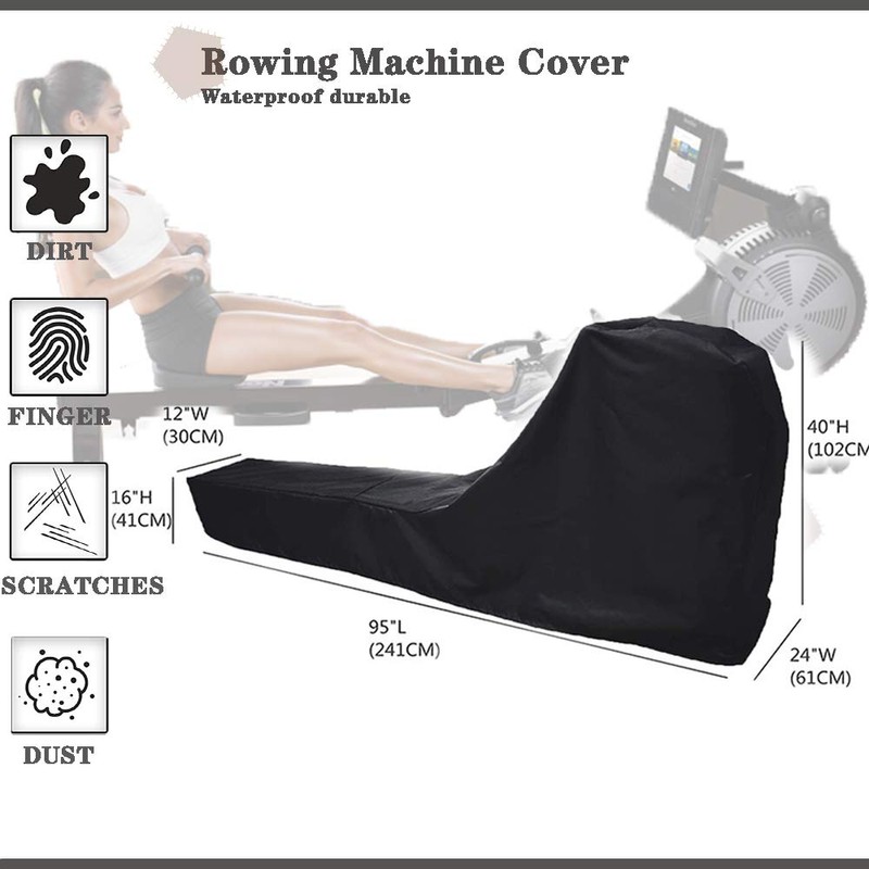 J&C Rowing Machine Cover Folding Water Rowing Machine 300lb Weight