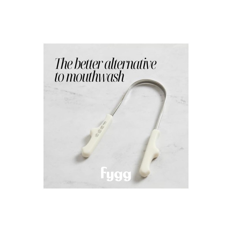 fygg Raspador De Lengua De Acero Inoxidable Con Bolsa De