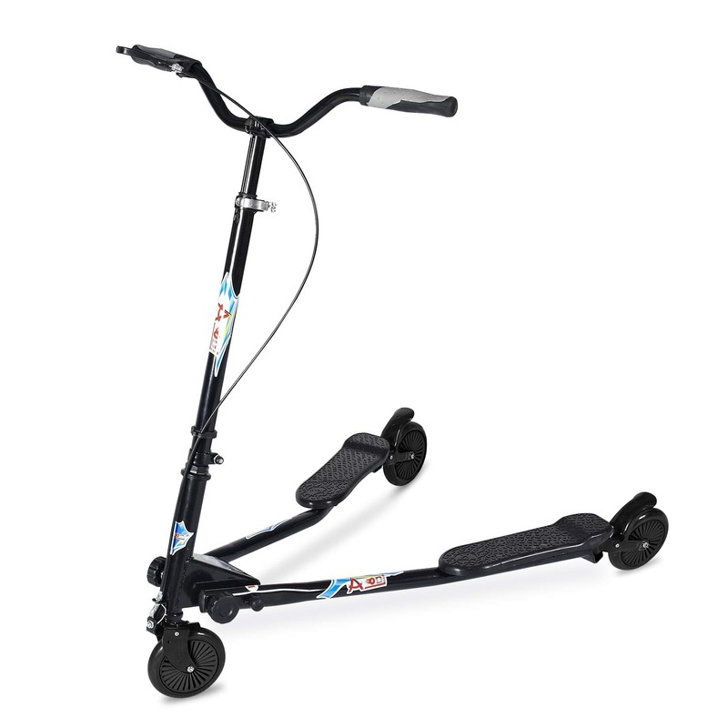 AODI Swing Wiggle Scooter, 3 Wheels Drifting Folding Kick Scooter