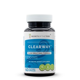 Secrets of the Tribe - Clearway, Clear Breathing Formula, Herbal Supplement Blend (60 Capsules)