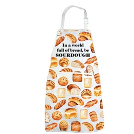CENWA In a World Full of Bread Be Sourdough Bread Baking Apron Baker Gift Kitchen Decor Bread Lover Gifts (full of bread UK)