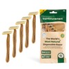 THE BAMBOOVEMENT 99% Plastic-free Sustainable Disposable Razor Men, 3 Premium