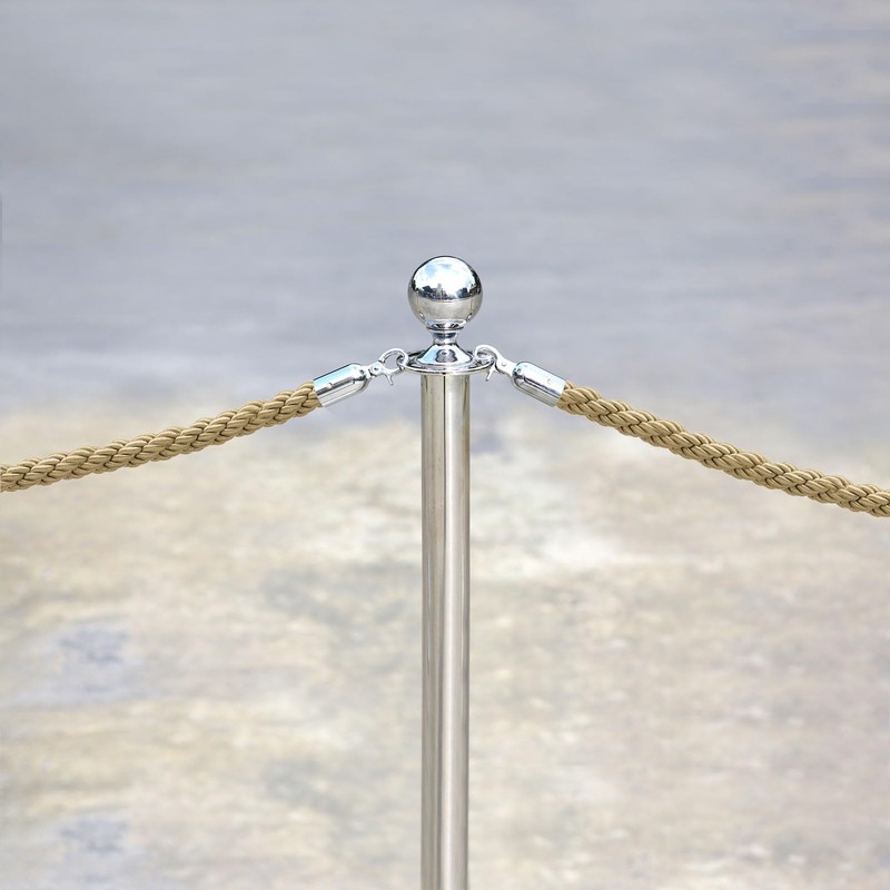 PATIKIL Stanchion Rope, 1.5m/5Ft Barrier Rope Twisted Post Ropes with