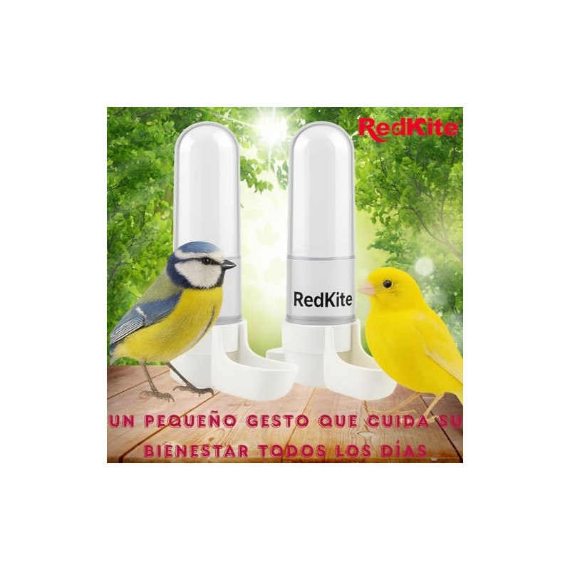 Redkite Bebedero para Aves 75 ml para Pájaros y Pequeños