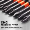 10 pcs Phillips Impact Driver Bits #2 3.5Inch, 2 Phillips