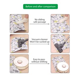 EASETROL 8PCS Grippers for Rugs Non Slip Carpet Tape for Area Rug on Hardwood Tile Floors No Damage, Rug Sticker Make Corner Flat (8PCS)