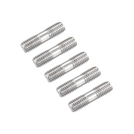 METALLIXITY Stud Screw Ends Stud Bolt M8 Screw 30mm Length 5pcs 304 Stainless Steel Home Repair