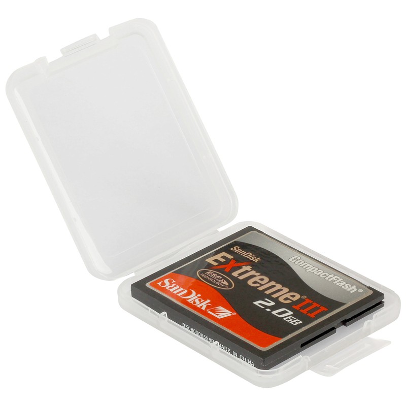 Poppstar 1x CF Compact Flash Memory Card Protective Box, Storage