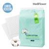 Mediflower 대용량 클린 코튼 엠보싱 화장솜 메가팩 1000매 Large Capacity