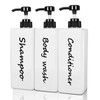 Shampoo and Conditioner Dispenser (Set of 3, 21oz) Modern Refillable