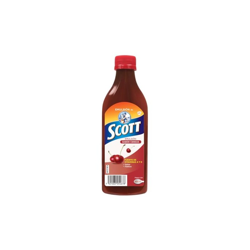 Scott Suplemento Alimenticio Multivitamínico, Vitaminas A y D, Sabor Fresa,
