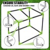 Blulu 10 Pieces 1'' Golf Frame Corner Kit Canopy Fittings