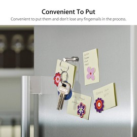 Linkstyle 2 Pack Metal Magnet Keychain, Magnetic Key Chains Holder with Split Ring Jewelry Test Magnet, Strong Pocket Keyrings Hook for Women Men Metal Recyclers Hobbyists Collectors