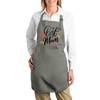 Fabulous Premium-Küchenschürze Grau Die beste Mutter Kalligraphie zum Muttertag