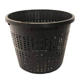 Custom Pro Aquatic Plant Pot Round 5x5x4 in- Rigid Mesh Basket for Planting 5 Pack