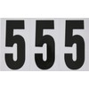 Hillman 843445 Reflective Adhesive Mailbox Number Pack, 3", Black and