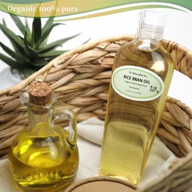 Dr Adorable - 8 oz - Rice Bran Oil - 100% Pure Natural Premium Organic Cold Pressed