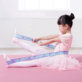Adjustable Stretch Strap for Kids, 8-Loop Elastic Resistance Band for Children Gymnastics, Ballet Dance, Yoga, Stuff，Pilates & Flexibility Training, Home Exercise Equipment for Girls
