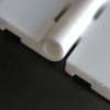 Pack of 2 x White Acrylic Hinges 75mm x 45mm