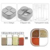 AIMALL 4 PCS Four-in-One Seasoning Box, Portable Split Transparent Spice