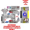 Losi CUSTOMWORKS KNOXVILLE  SPRINT CAR 9110 WAR PLANE THEME WRAP KIT