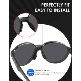 BLAZERBUCK Replacement Nose Pads Piece for Oakley Low Key OO9433-54mm Sunglasses - Black