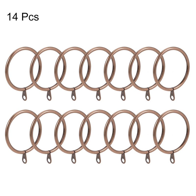 sourcingmap Curtain Rings Metal 45mm Inner Dia Drapery Ring for