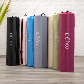 Myga Yoga Mat Bag - Compact Carry Bag for Yoga, Pilates, Fitness & Exercise Mat with Adjustable Strap for Women & Men - Lightweight Waterproof Travel Bag for Home Gym and Studio - Green