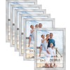 Icona Bay 5x7 Picture Frames (Silver, 6 Pack), Modern Professional