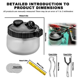 Airbrush Cleaning Set, 1 Airbrush Cleaning Container, Airbrush Complete Cleaning Set, Cleaning Pot, Professional Air Brush, Airbrush Complete Cleaning Set with Holder