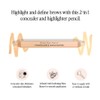bdb Brow Duo Pencil - Highlighter & Concealer Pencil, Creamy