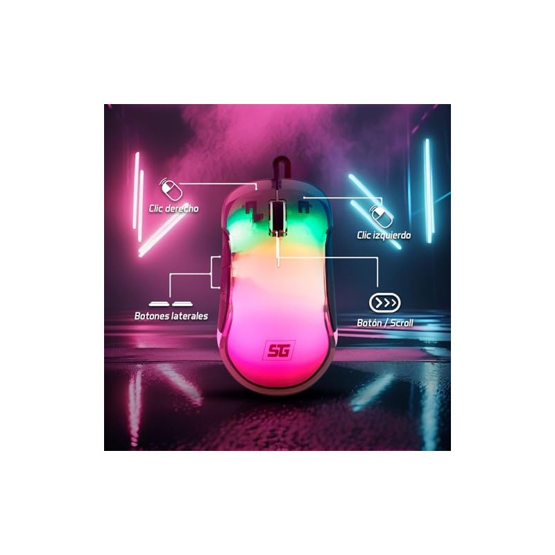 Vorago Mouse Gamer Alámbrico Start The Game MO-505 RGB 7200