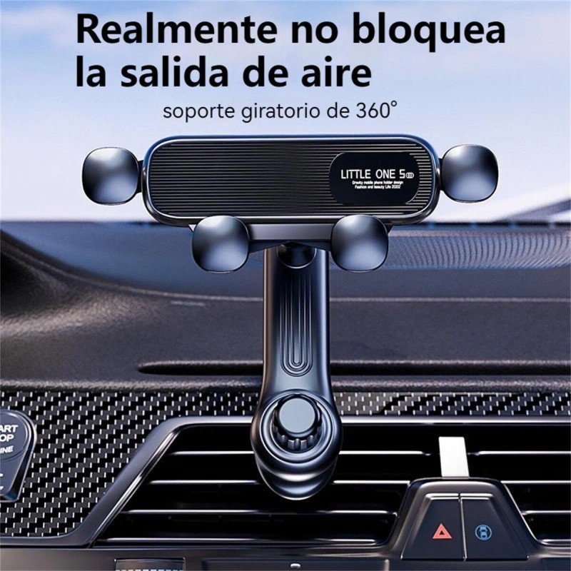Soporte Para Teléfono Para Auto De 360 Grados Con Ganchos