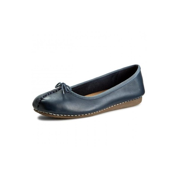 Clarks Women's Freckle Ice Closed Mocassins, 5 UK - Blue (Navy Leather)