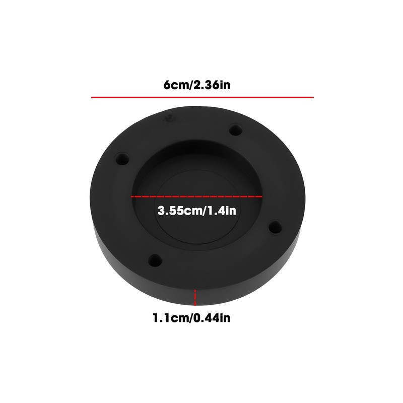 EMSea 4pcs Washing Machine Rubber Feet Anti-Vibration Feet 6cm Compatible