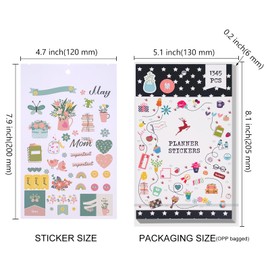 1345 Pcs Calendar Planner Stickers Set Month Stickers Journal Stickers for Daily Planners, Calendars, Scrapbook and Book Stickers