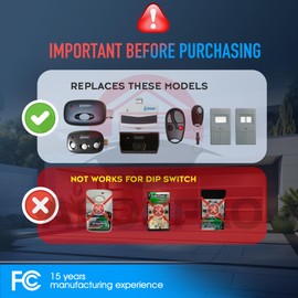 ACT-31B ACP00879 Megacode 318MHZ LD033 LD050 LS050 Linear Garage Door Opener Remote (3Pack) 3-Years-Warranty