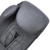 Huracan Premium Boxing Gloves Black Satin 14oz – Velcro