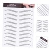 Baluue 3sets False Eyebrow Stickers Instant Natural Brows Easy Application