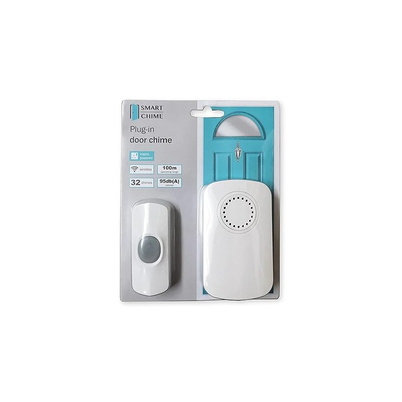 Unicom 66149 Basic Plug In Door Chime - White