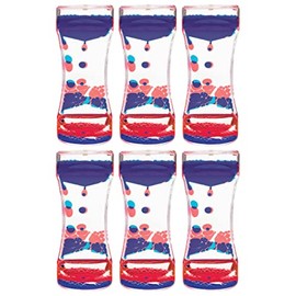 Teacher Created Resources Red & Blue Liquid Motion Bubbler, Pack of 6