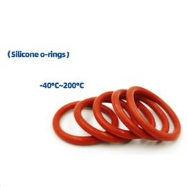 Boxonly 30 PCS O-Rings Silicone Round Seal Grommets 87.8mm OD 82.5mm ID 2.65mm Width O Rings Washer Sealing Ring Gasket Red