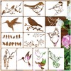 Birds Stencils for Painting on Wood Crafts Reusable Hummingbird on