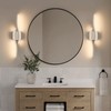 Joossnwell Brushed Nickel Bathroom Vanity Lights Fixtures Over Mirror 5CCT