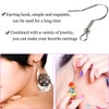 TTSAM 120pcs Earring Hooks with Ball and Coil, Hypo Allergenic
